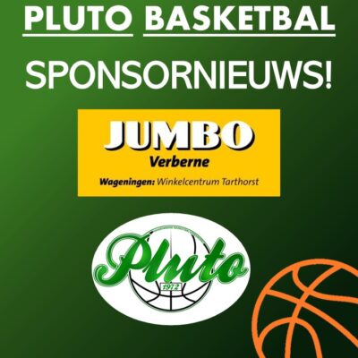 Jumbo Verberne Wageningen nieuwe sponsor van Pluto